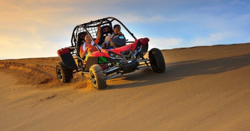 Best buggy tour Dubai price for 2-seater shared desert adventure