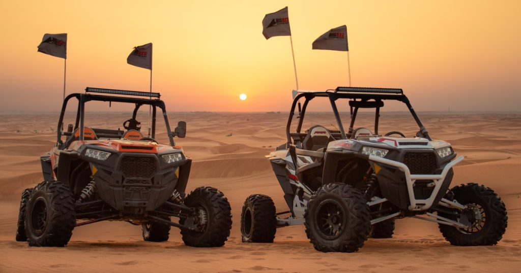 Sunset Desert Safari with Polaris Buggy