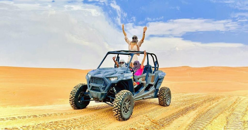 Guided Buggy Tour Dubai for Beginners at sunrise