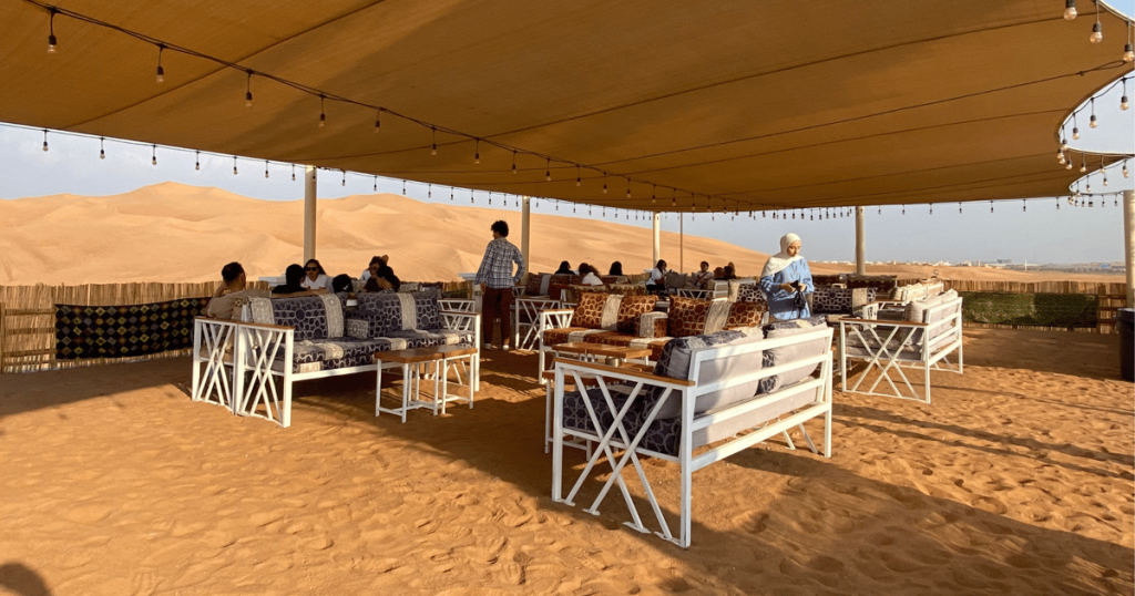 Private dinner buggy tour Dubai across Lahbab desert dunes