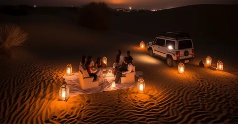 Dubai desert safari winter weather and dunes